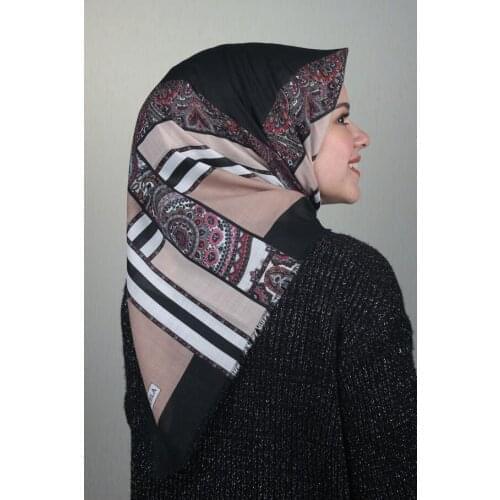 BONJELA PATTERNED COTON SCARF-DESEN-55-AVAILABLE in
