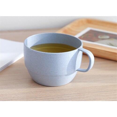 Coffee Cup Cup Household Coffee Cup Bathroom Toilet Cup Toothbrush Cup Hot Drinks Beverage Cup Mat Kitchen Tools Supplies Blue