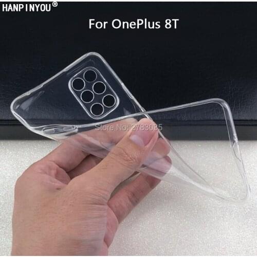 For OnePlus 8T OnePlus8T 5G Z 6.55" Slim Crystal Clear Transparent Soft TPU Back Case Protection Skin Camera Protect Cover