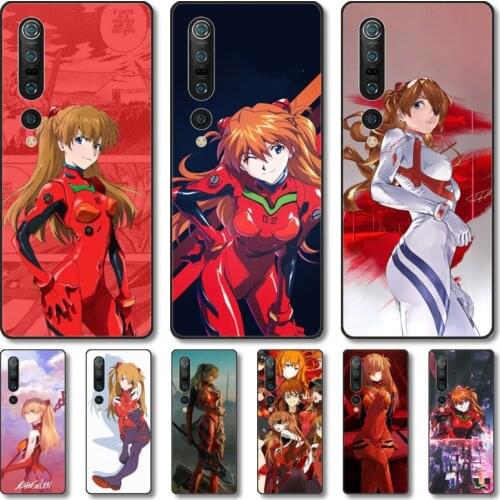 EVA girl Phone Case For Xiaomi MI 11 10 9 5g Lite Ultra Pro Note S Black Shell Cover