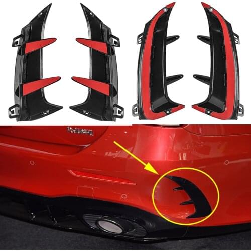 Pair Rear Flicks Bumper Spoilder Canards Splitters For Mercedes Benz W177 AMG Line Hatchback A180 A200 A220 A160 A250 A35 2019