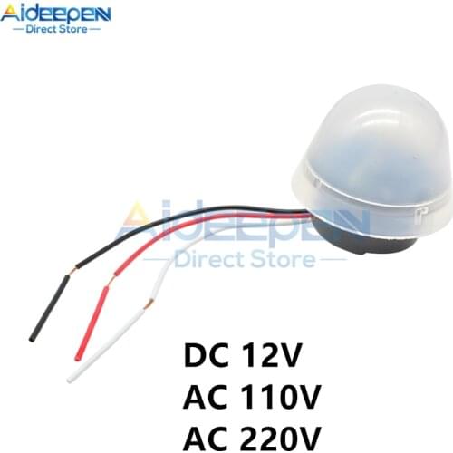 AS-20 DC 12V AC 110V 220V 10A Sensitive Auto On Off Photocell Street Light Waterproof Switch Photo Control Photoswitch Sensor