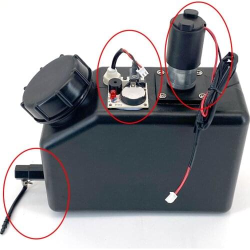 UV Ink Cartridge 1500ml UV Ink Tank with Liquid Sensor DC 12V Stirring Motor White Inks Sub Ink Tank Alarm Buzzer and Light