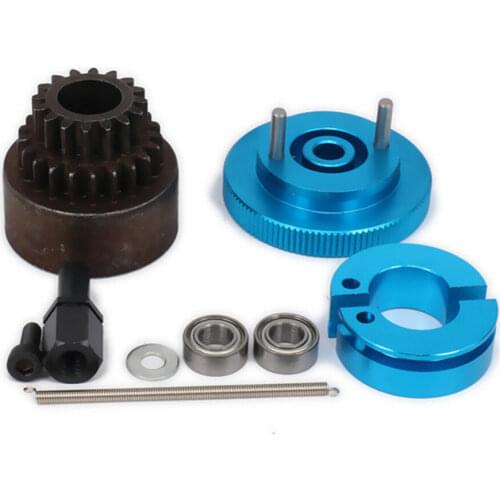 1Set Flywheel Clutch bell 16T & 16T-21T Shoes Spring Ball Bearings 10x5x4 mm For HSP 1/10 Nitro Engine Parts Buggy Truck Truggy