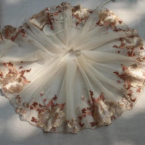 2Yards,14Yards/Lot High Quality Embroidery Tulle Lace Trim Lace Fabric Mesh Lace Fabric Sewing DIY Cloth
