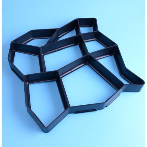 LEATOSK DIY Black Manually Plastic Path Paving Road Makers Mold Molder Cement Brick Garden Decor Tool
