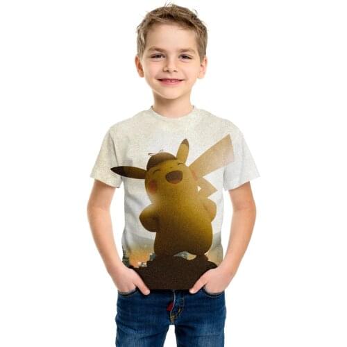Summer Boys Printed Clothes Baby 3D Strange Story T-shirt Childrens Clothing Boys and Girls T-shirt Anime Top T-shirt