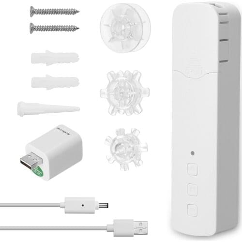 Tuya WIFI M515EGB Intelligent Pull Bead Curtain Motor Intelligent Home Hotel Electric Curtain Motors with USB WiFi Receiver