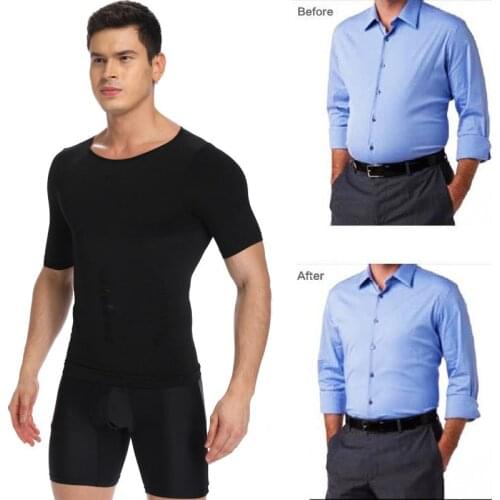 Men Shaper Posture Vest Male Belly Abdomen For Corrector Compression Body building Fat Burn Chest Tummy Shaper Slimming Tops