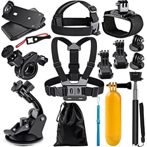 Gopro Accessories Set 12 in 1 For Gopro Hero 8 XiaoYi 4K SJCAM a8 DJI Action Sports Camera Accessories Set Combination