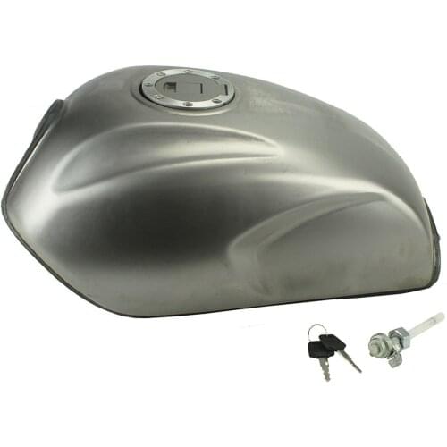 Unpainted Universal Motorcycle Gas Fuel Tank Oil Box Raw Bare Metal Retro Cafe Racer Scrambler For Honda CG125 CG250 All Year