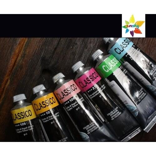 Original Italy Maimeri Classico Oil colour Strong durability tubular 60ml single 77 colors Self selected Art supplies
