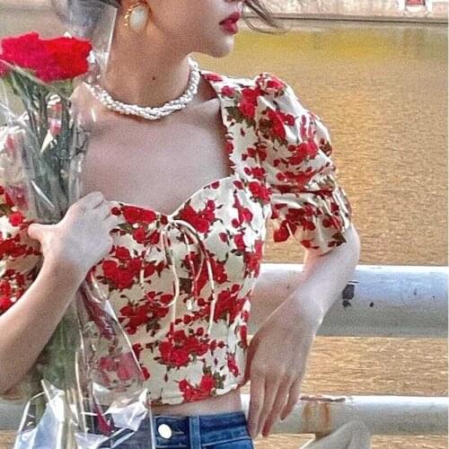 QWEEK Red Blouses