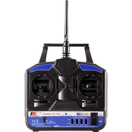 FlySky FS-T4B 2.4G 4CH Radio Control RC Transmitter & RC Receiver for RC Airplane Parts