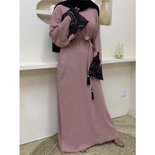 New Elegant Elegant Muslim Womens Wear Dubai Abaya Two-Piece Muslim Clothing jaket for women