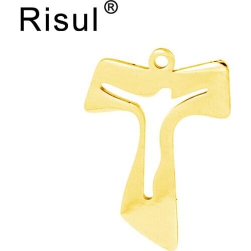 Risul Jesus in Cross blank pendant both sides mirror polished stainless steel high quality pendant wholesale 100pcs