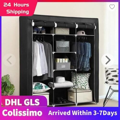 Non-woven Cloth Wardrobe Bedroom Folding Clothing Storage Cabinet Dustproof Moistureproof Closet Storage Furniture Multi sizeHWC