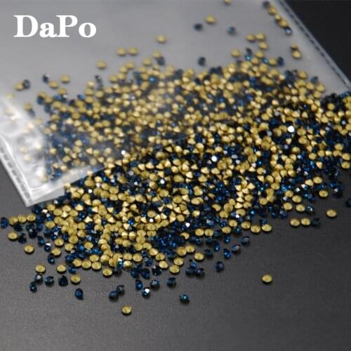 SS4-SS30 Montana Pointback Rhinestones Glass Strass Pointed Back Crystal Stones For Clothes Wedding Dress Crafts Decoration