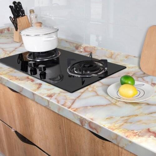 Waterproof Self adhesive Wallpaper for Bathroom Wall Decor PVC Vinyl Marble Contact Paper for Kitchen Countertops Peel and Stick