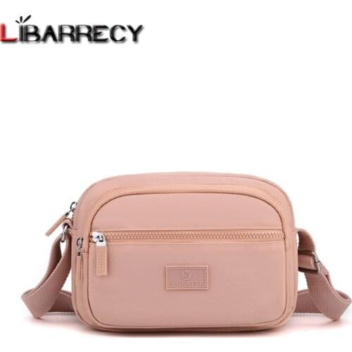 Women Shoulder Bags Fashion Nylon Solid Color Crossbody Bag for Women 2021 Casual FLAP Ladies Messenger Bag High Quality Handbag