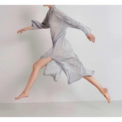 Women Dress Spring/Summer New Style Thin Lapel Ladies Long Dress