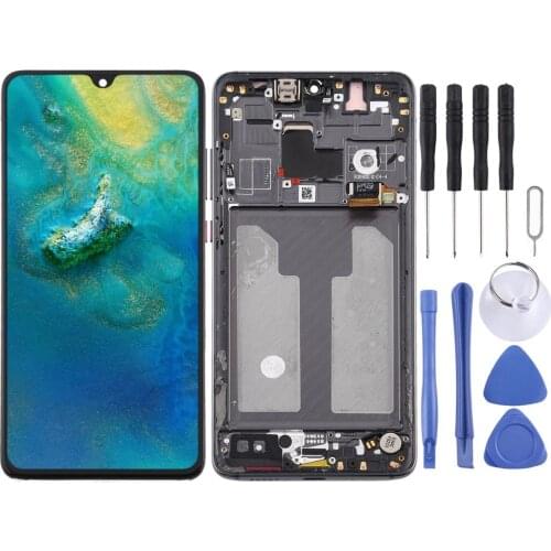 LCD Screen and Digitizer Full Assembly with Frame for Huawei Mate 20
