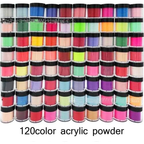 1Jar Acrylic Powder 90 Colors Carving Crystal Polymer 3D Nail Art Crystal Powders Builder Gel Tips Builder for Manicure TDIP-2TH