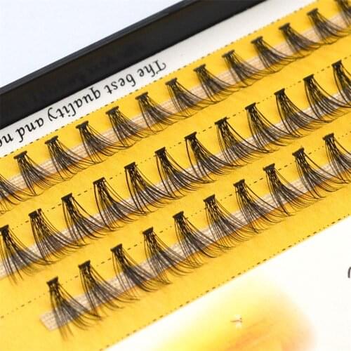60pcs Eyelashes 10D Individual Eyelash Russia Volume Eyelash Premade Fan False Mink Eyelash Mkae Up Tool