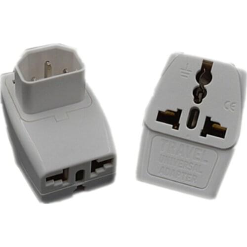 3 in 1 IEC 320 C14 Male to C13 Female Power Adapter PDU/UPS C13 Universal Female AU/US/UK/EU special conversion plug