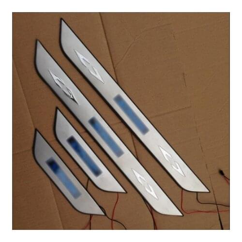 For Hyundai Sonata YF I45 2010-2015 accessories illuminated door sills scuff plates thresholds car styling led welcome petal