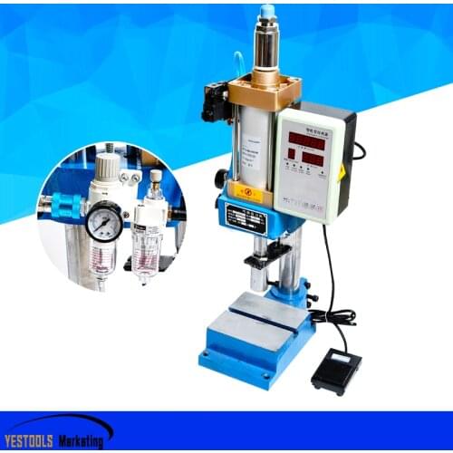 Automatic Pneumatic press punching printing machine logo letter stamps print cutting die emboss press force adjustable