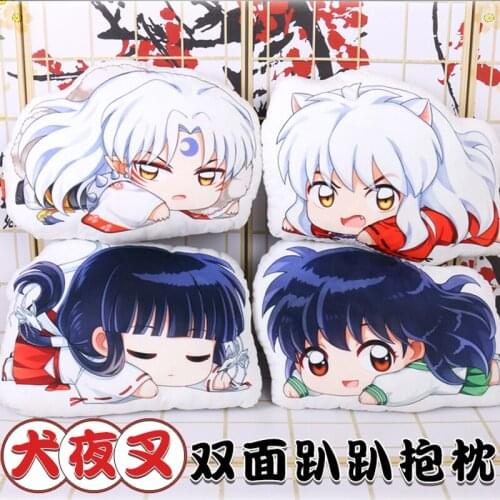 Hot Anime Inuyasha Sesshoumaru Higurashi Kagome Kikyo Higurashi Towa Plush Doll Cartoon Cosplay Cute Throw Pillow Toy Gift
