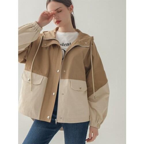 ICCLEK Women's Short Trench Coats
