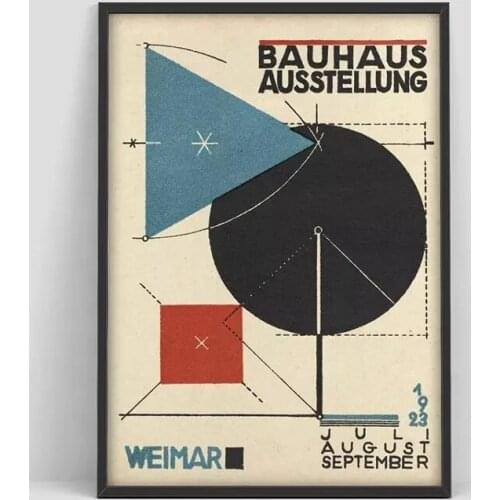 Canvas Painting Bauhaus Weimar Austellung Ball Red Hd Printed Home Decoration Pictures Poster Wall Art For Living Room Artwork