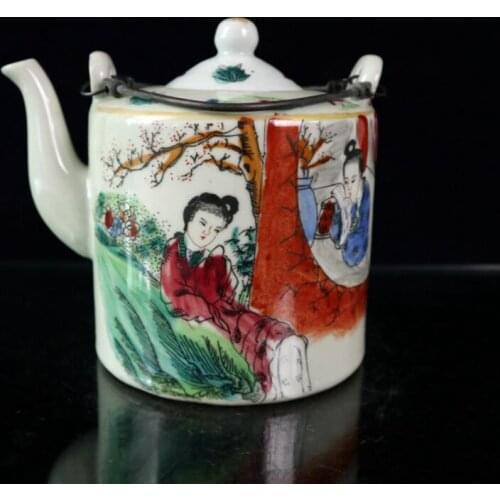 China Pastel ceramic teapot crafts statue