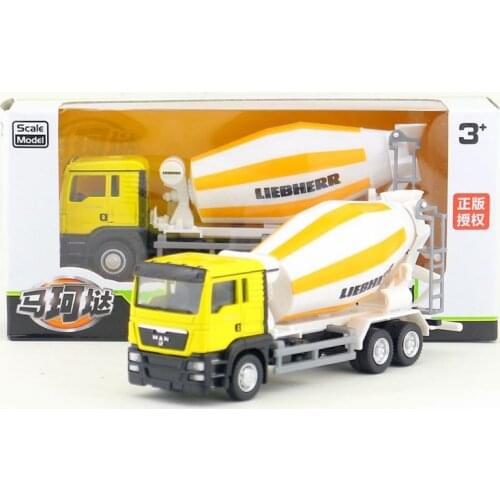RMZ City/Diecast Toy Car Model/1:64 Scale/MAN LIEBHERR Cement Mixer Truck/Vehicle Educational Collection/Gift/Kid/Original Box