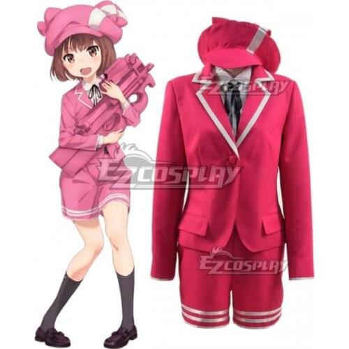 Sword Art Online Alternative: Gun Gale Online Llenn Kohiruimaki Karen Short Girls Party Adult Halloween Suit Cosplay Costume E00
