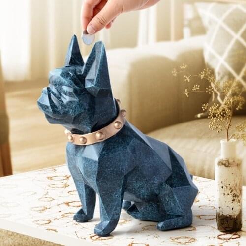 Cute Coin Box Piggy Bank Resin Dog Bird Doll Modern Minimalist Home Decoration Coin Storage Box Childrens Toys Childrens Gifts