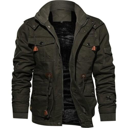 MOONBIFFY Men's Parkas With A Hood