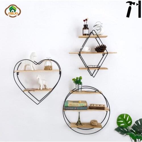 Msjo Storage Rack Plant Pot Storage Shelf Household Indoor Living Room Ornament Decor Garden Geometric Succulents Storage Holder