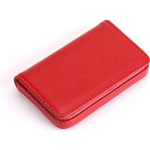 Men Pu Leather Protector Cardholder Name Card Box Business Card Wallet Card Holder Id Credit Card Holder Women