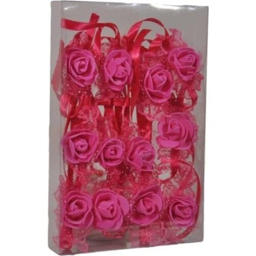 PartiPanNedime Wristbands Beribboned Pink 12'li wedding bride mariage хна henna