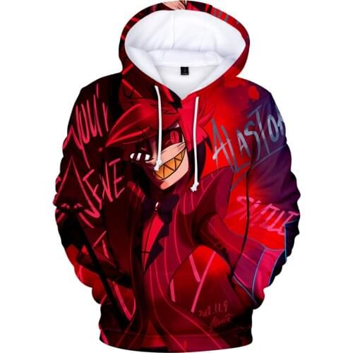 2019 New Animation movie Hazbin Hotel Hell Princess Charlie 3D Hooded sweatshirt Men/Women Casual Hip hop Hoodies Clothes