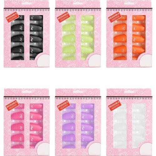Plastic Acrylic Nail Art Soak Off Cap Clip UV Gel Polish Remover Wrap Tool Multi Color Soak Off Clips Wrap Cleaner Cap