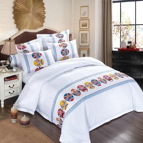 Bedding Bed Sheet Printed Duvet Cover Wholesale Hotel Bedding Set