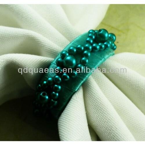 Aliexpress sold blue beaded wedding napkin ring