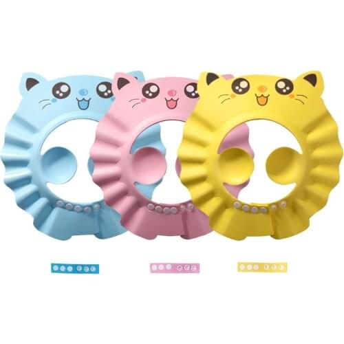 Q1QD Baby Shower Adjustable Hair Wash Hat for Newborn Infant Ear Protection Safe Children Kids Shampoo Shield Bath Head