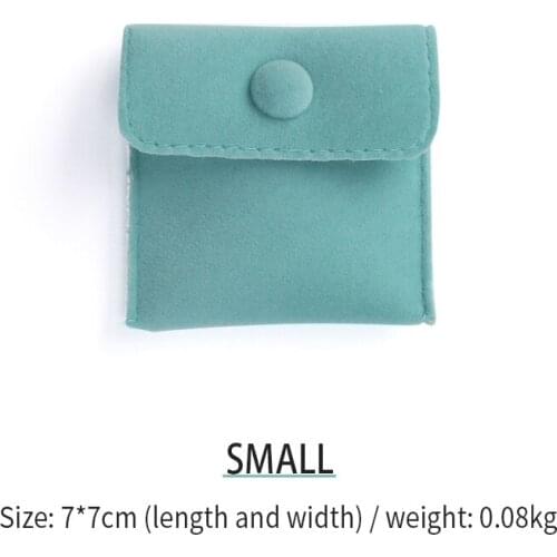 Blue Velet Ring Jewelry Packaging Storage Bags For Female Bracelet Earring Brooch Jewellery Organizers Portable Soft 4 Colos