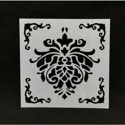 13*13 Flourish Layering Stencils for Diy scrapbook/photo album Decorative Embossing coloring,painting stencil,home decor