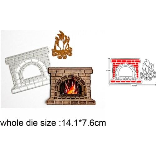 Craft dies Fireplace fire Cutting Dies Stencils For DIY Greeting Card Making Scrapbooking dies Metal Dies Nouveau Arrivage 2020